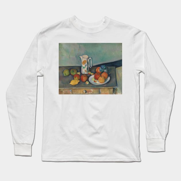 Still Life by Paul Cezanne Long Sleeve T-Shirt by Classic Art Stall